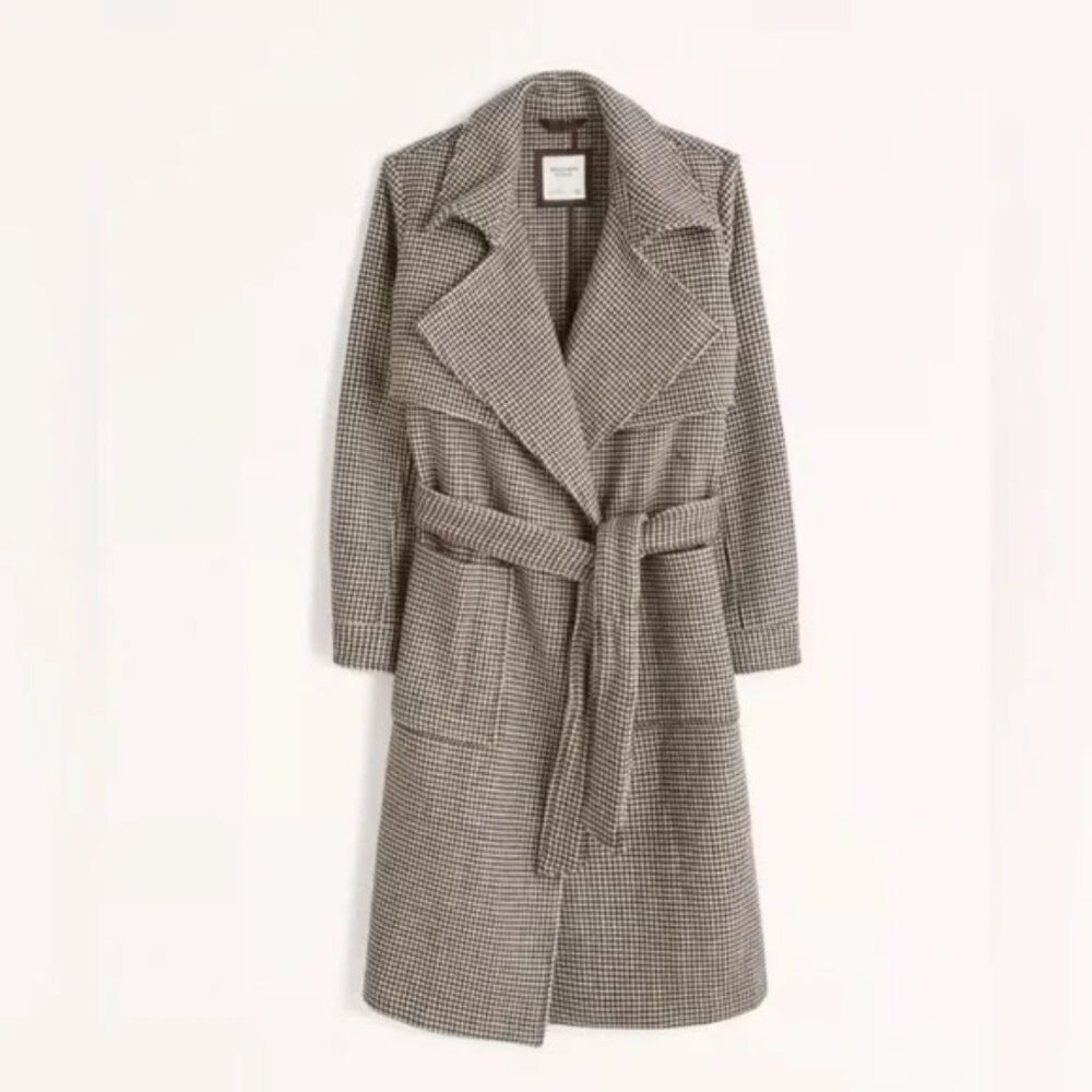A&F Wool Blend Trench Coat